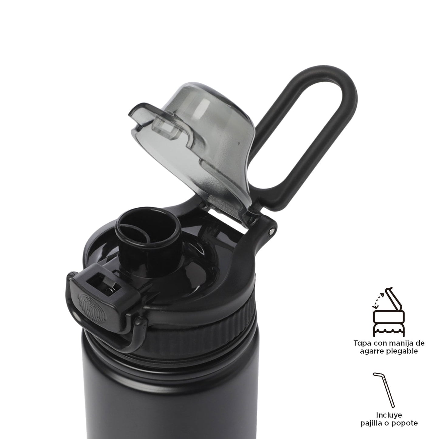 Botilito Térmico Jet 350 ml Negro