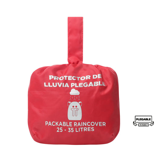 Forro Impermeable Rain Cover 2.0 Plegable para Maleta Rojo