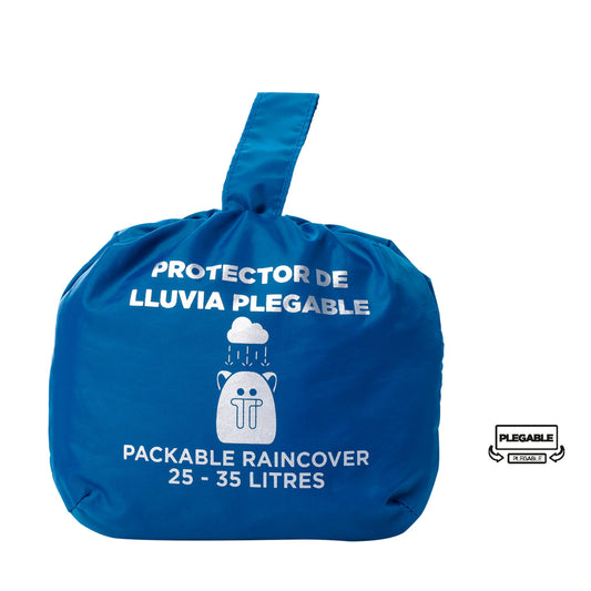 Forro Impermeable Rain Cover 2.0 Plegable para Maleta Azul
