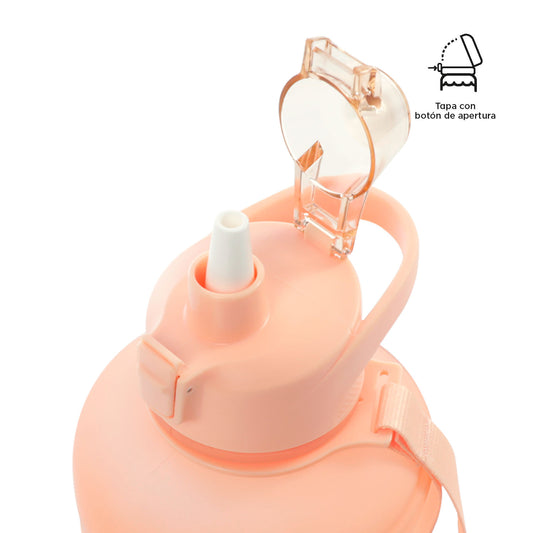 Botilito Plástico Motivacion 1500 ml Durazno