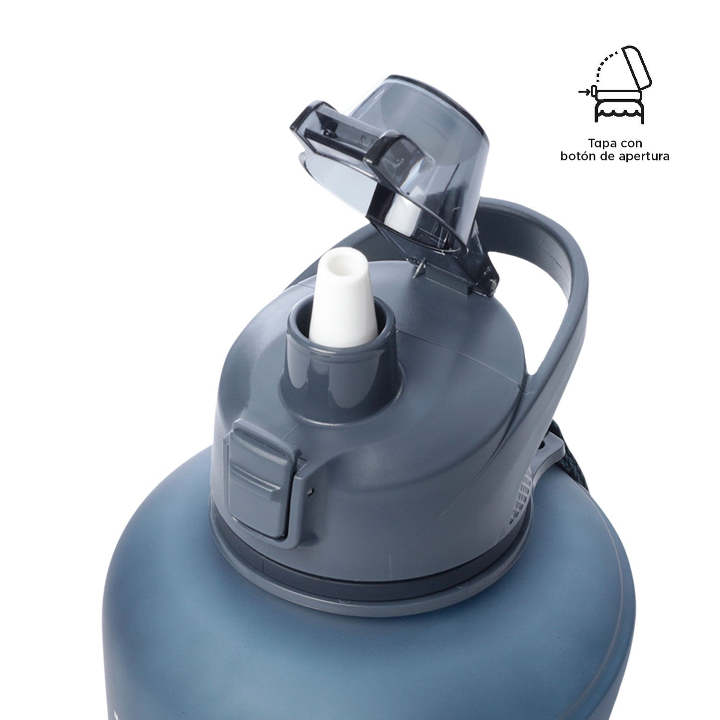 Botilito Plástico Motivacion 1500 ml Azul