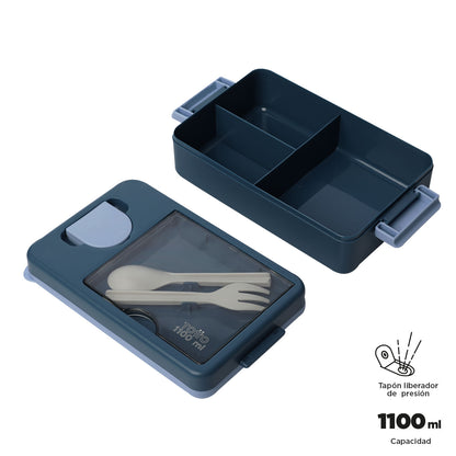 Portacomidas Kiuby Azul