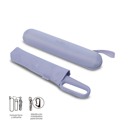 Sombrilla Mediana Aurora con Filtro UV Morada