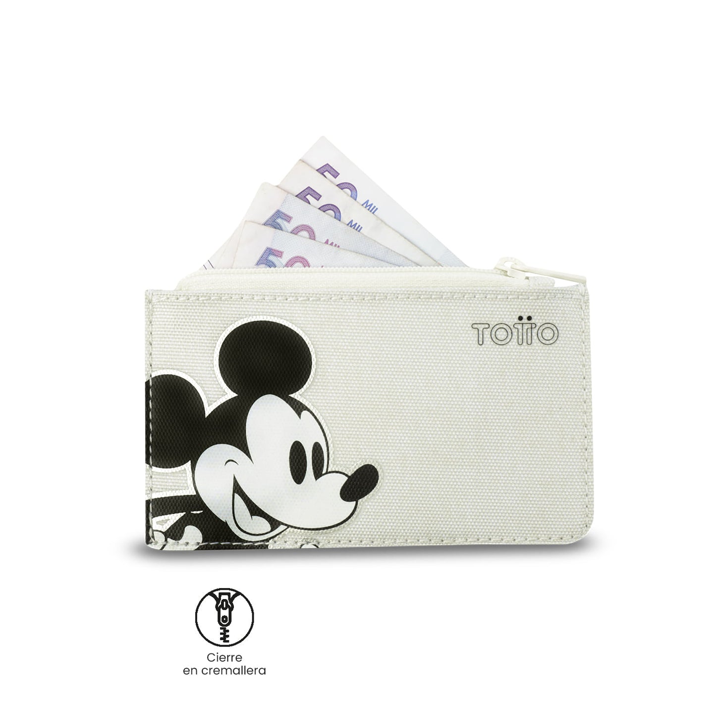 Portadocumentos para Niña Mickey White Blanco