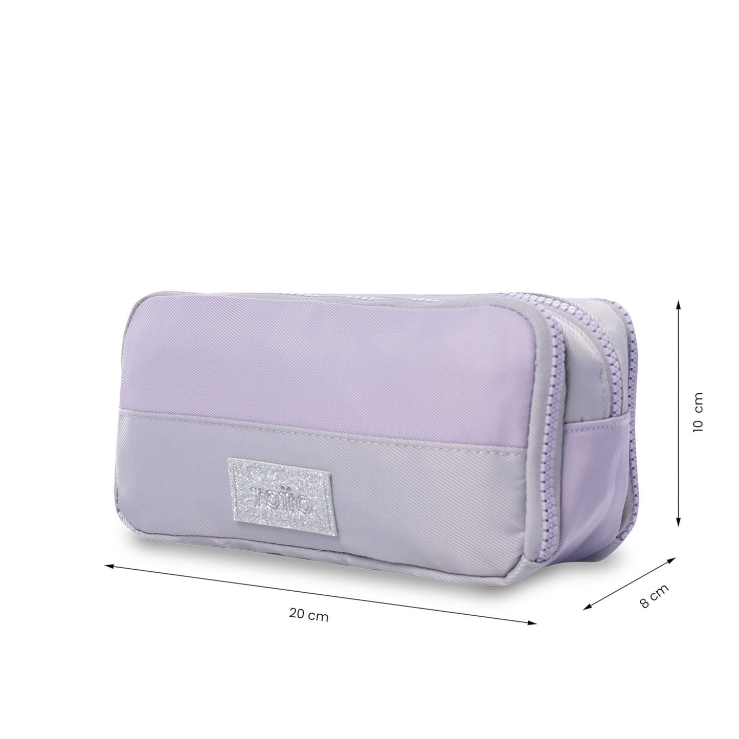 Cartuchera Escolar Mediana para Niña Cluw Gris