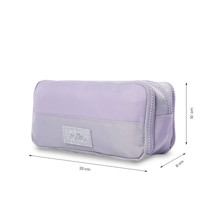 Cartuchera Escolar Mediana para Niña Cluw Gris