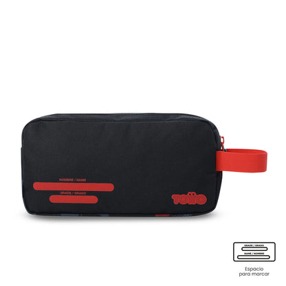 Cartuchera Escolar Grande para Niño 2 Cuerpos Spiderman Hero Negra