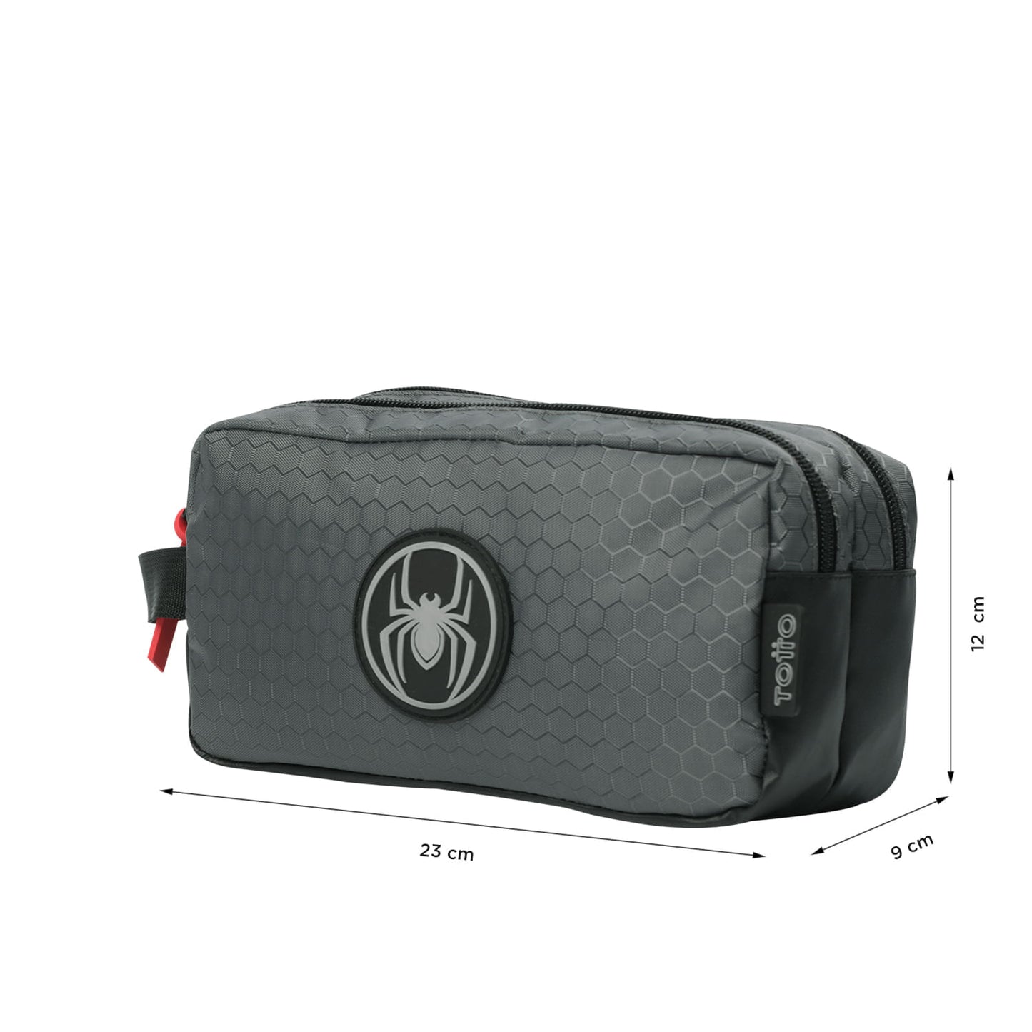 Cartuchera escolar para Hombre Spider Black Negra