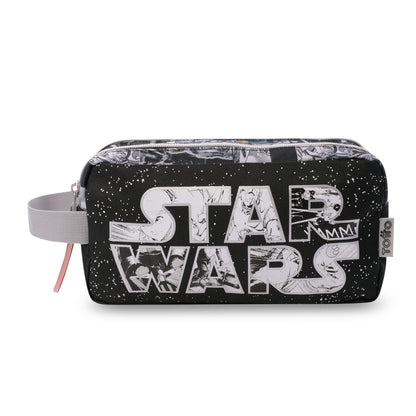 Cartuchera Escolar Grande para Niño 2 Cuerpos Star Wars Jedi Negra