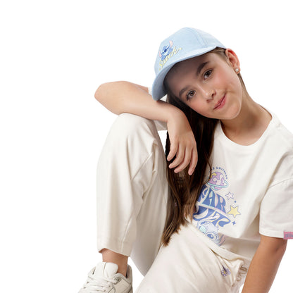 Gorra Beisbolera para Niña Stitch Party Azul