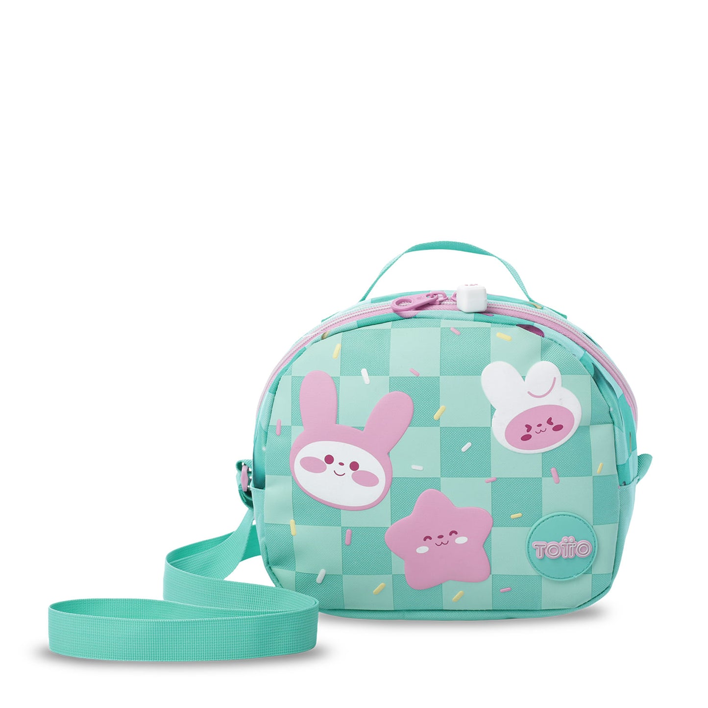 Lancheira térmica Bunny Pump tamanho médio verde para meninas