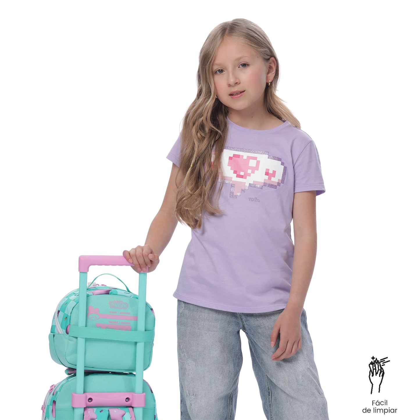 Lancheira térmica Bunny Pump tamanho médio verde para meninas