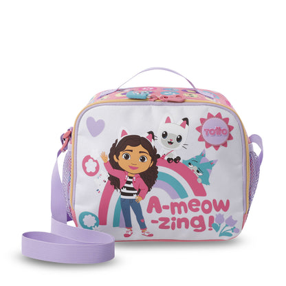 Lancheira térmica grande rosa Hey Gabby para meninas