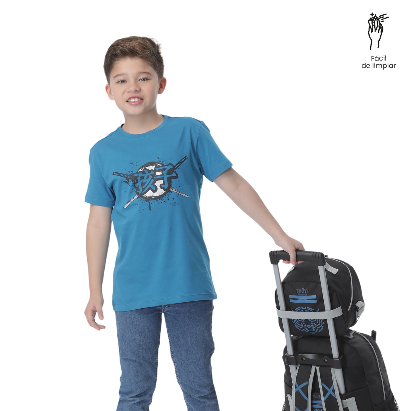 Lonchera Térmica para Niño Hanzo Mediano Negra