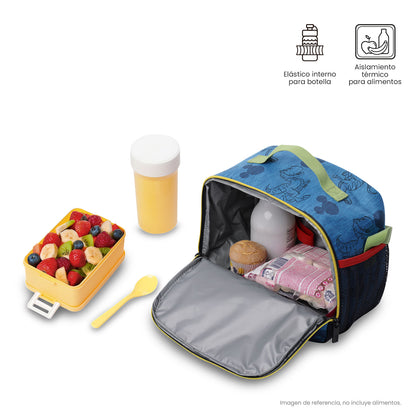 Lonchera Térmica para Niño Mickey Grande Azul