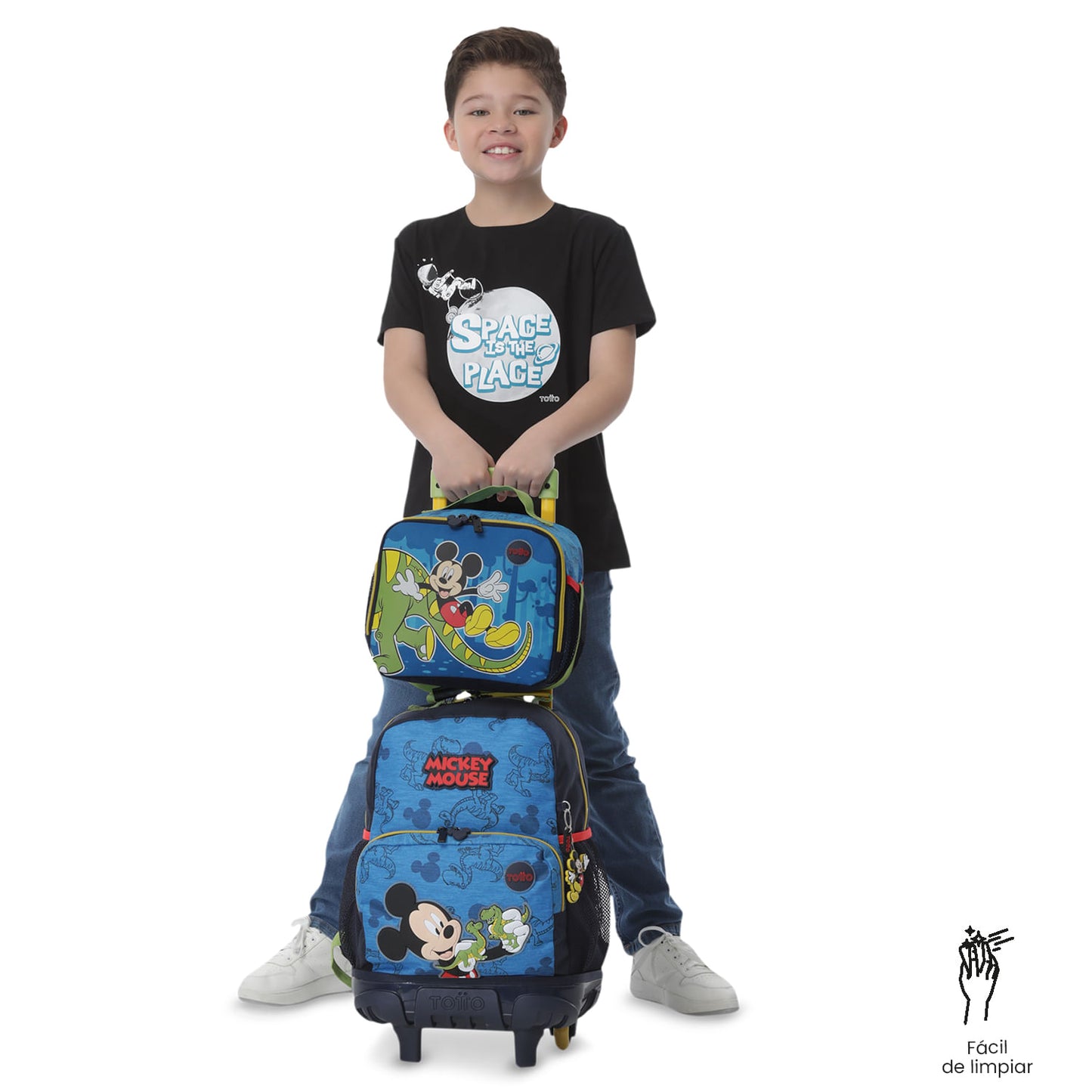 Lonchera Térmica para Niño Mickey Grande Azul