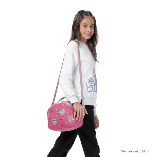 Lonchera Térmica para Niña Magic Spark Mediano Rosada