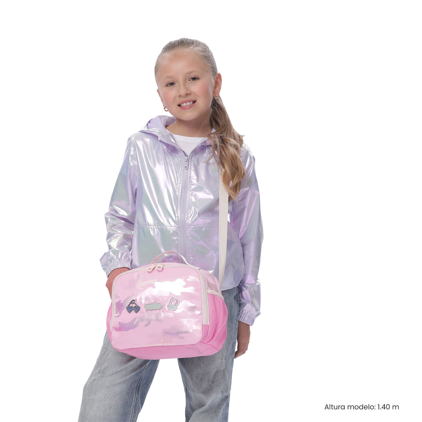 Lonchera Térmica para Niña Majestic Grande Rosada