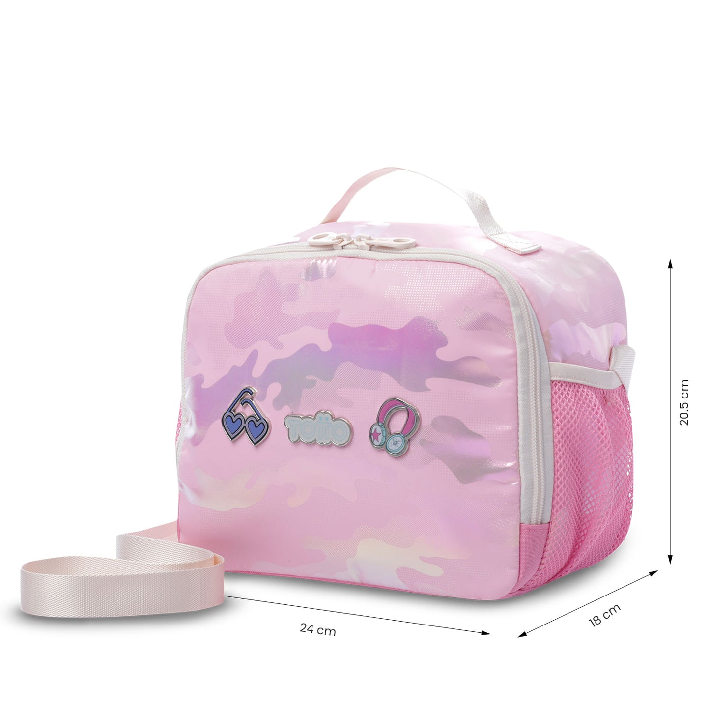 Lonchera Térmica para Niña Majestic Grande Rosada