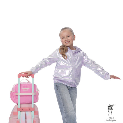 Lonchera Térmica para Niña Majestic Grande Rosada