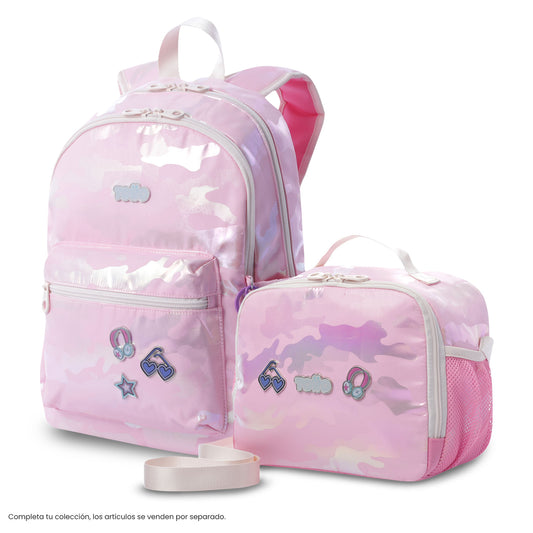 Lonchera Térmica para Niña Majestic Grande Rosada