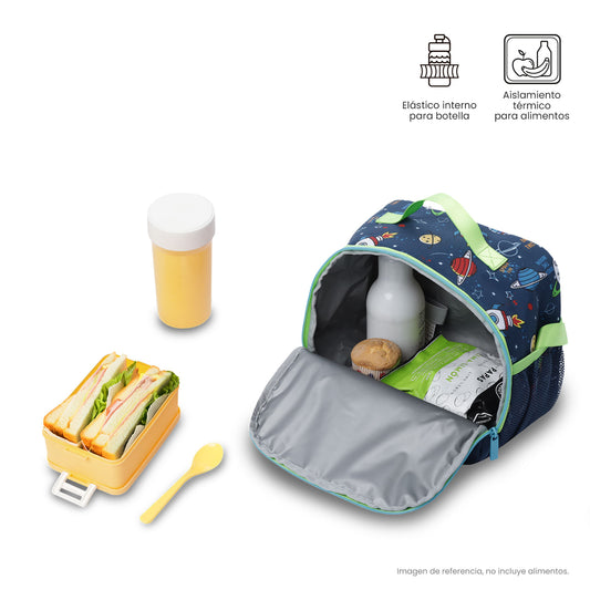 Lonchera Térmica para Niño Panda Space Grande Azul