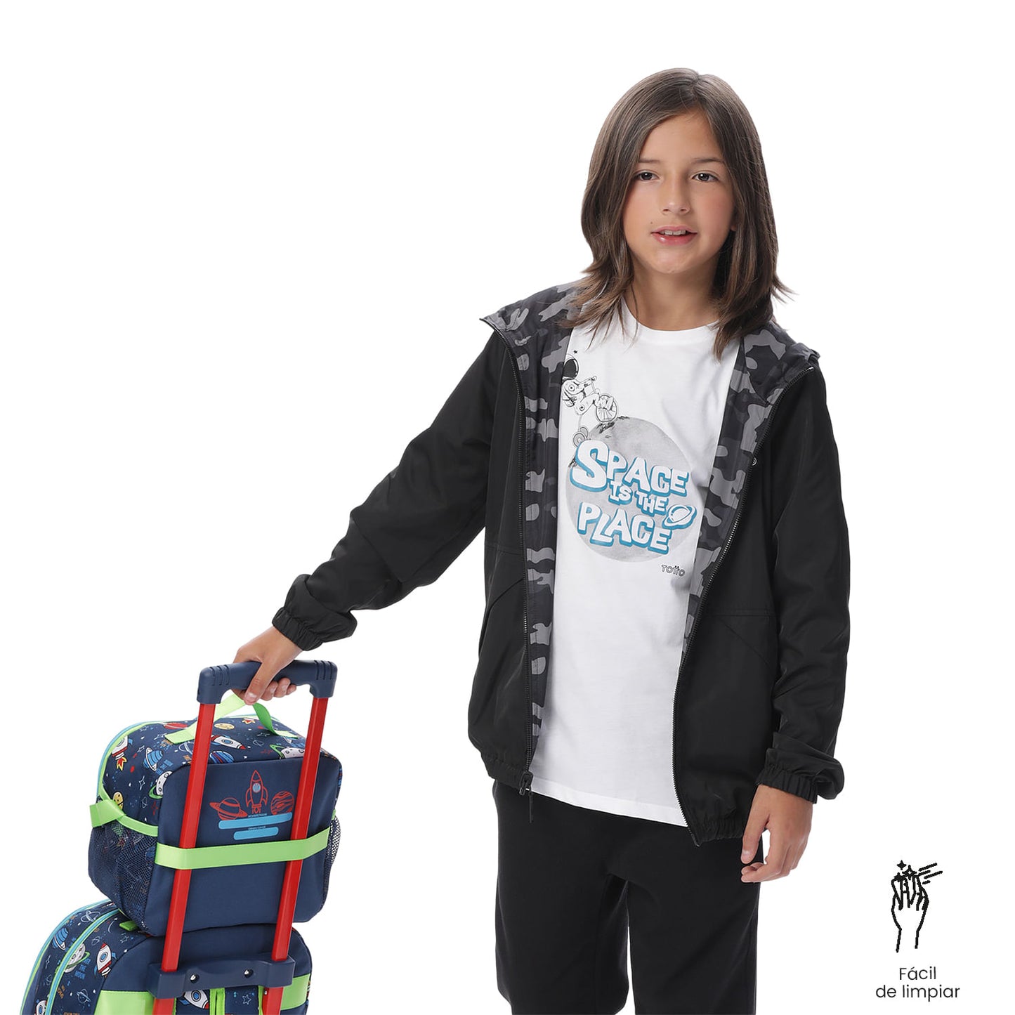 Lonchera Térmica para Niño Panda Space Grande Azul