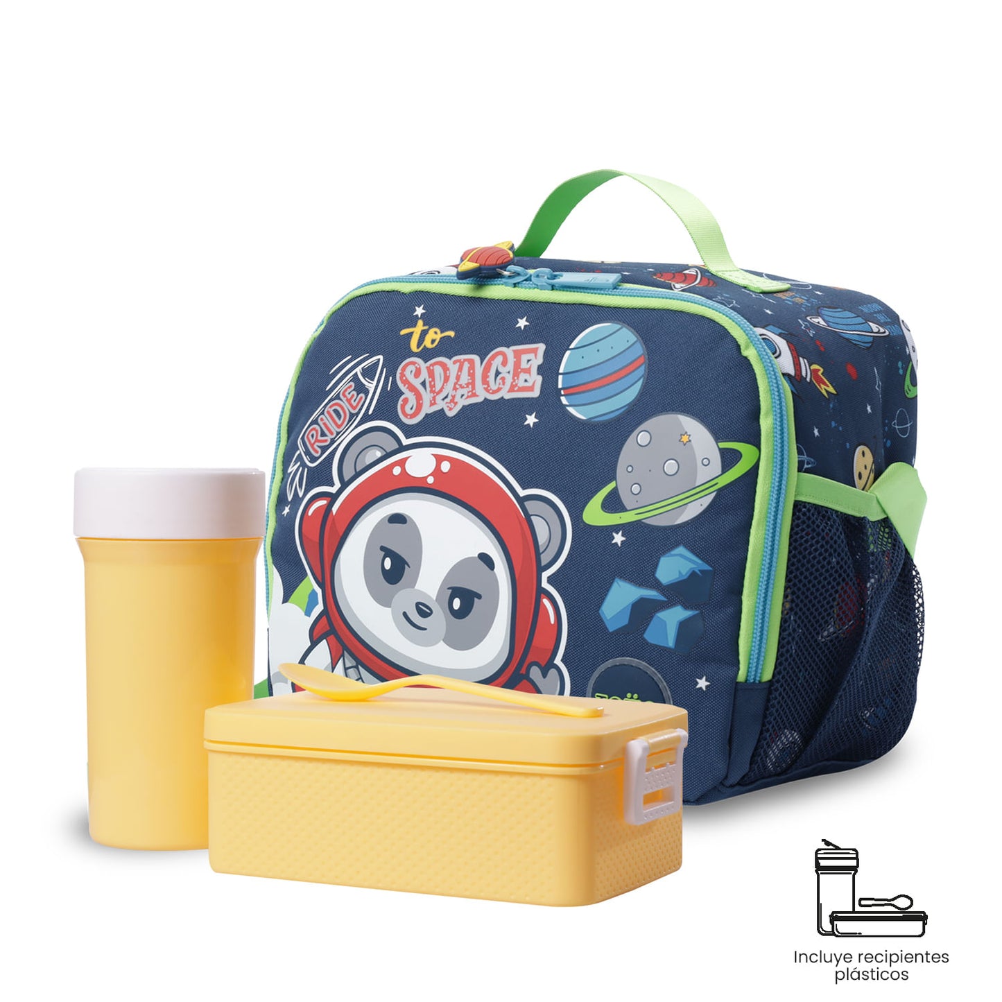 Lonchera Térmica para Niño Panda Space Grande Azul