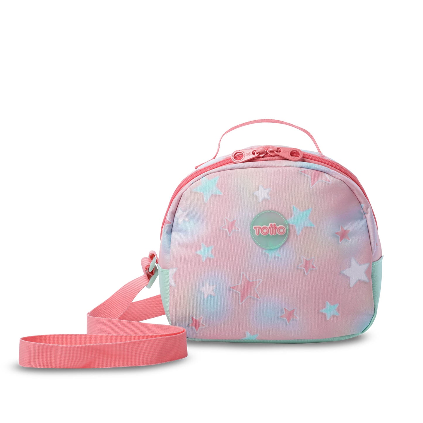 Lonchera Térmica para Niña Rainbow Star Mediano Rosada