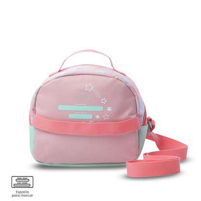 Lonchera Térmica para Niña Rainbow Star Mediano Rosada