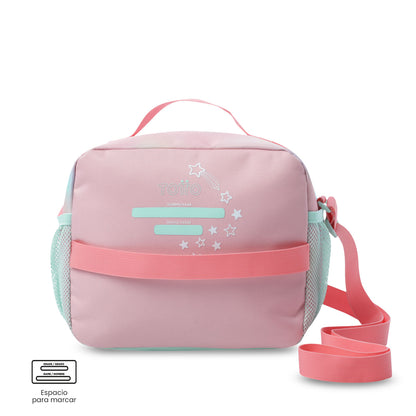 Lonchera Térmica para Niña Rainbow Star Grande Rosada