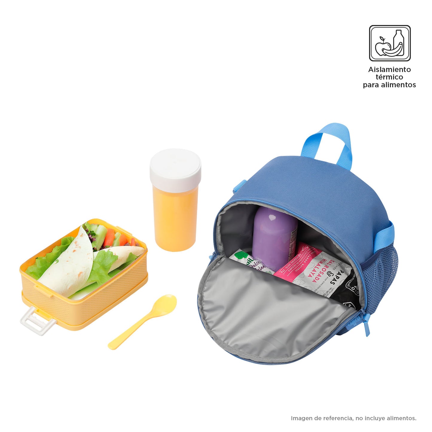 Lonchera Térmica Unisex Stitch Mediana Azul