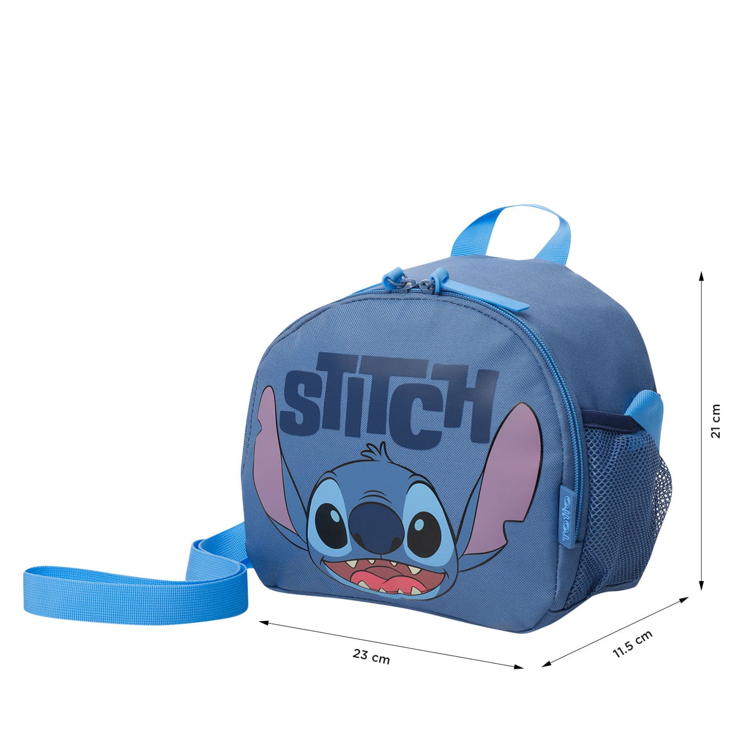 Lonchera Térmica Unisex Stitch Mediana Azul