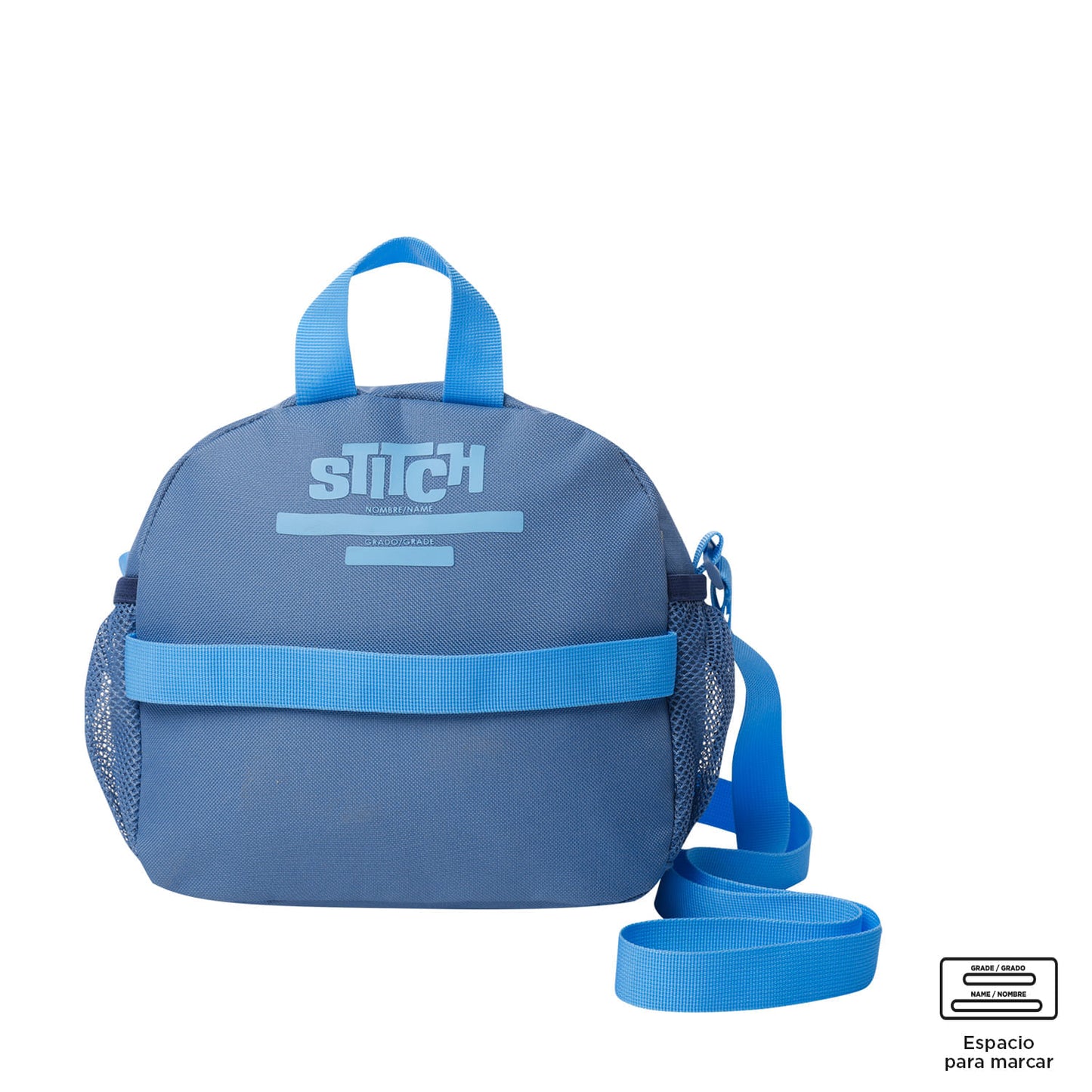 Lonchera Térmica Unisex Stitch Mediana Azul