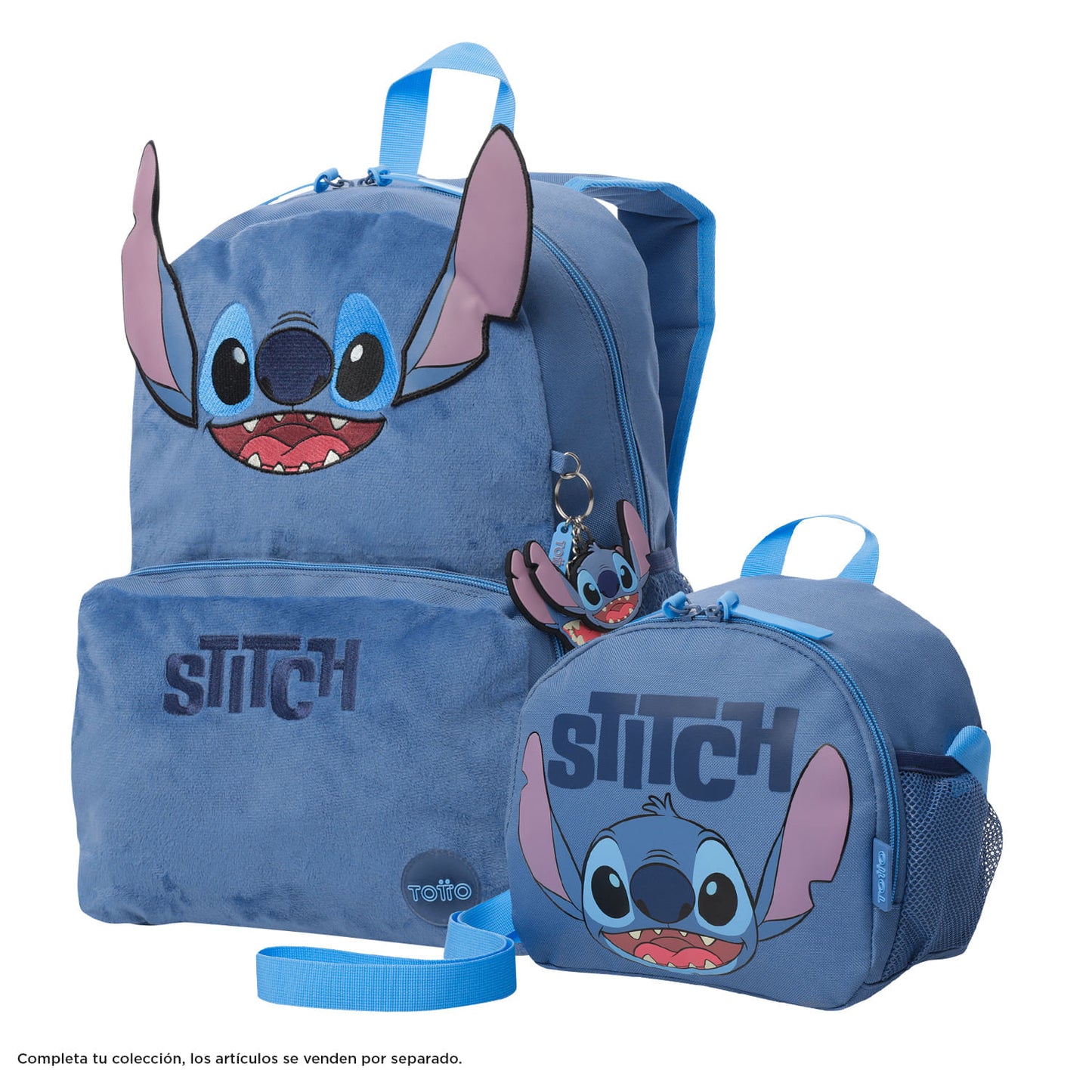 Lonchera Térmica Unisex Stitch Mediana Azul