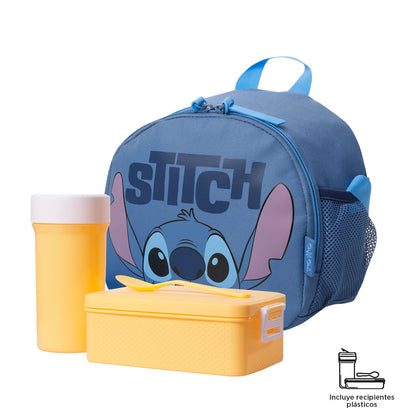 Lonchera Térmica Unisex Stitch Mediana Azul