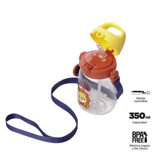 Botilito Plástico Little Lion 350 ML Azul