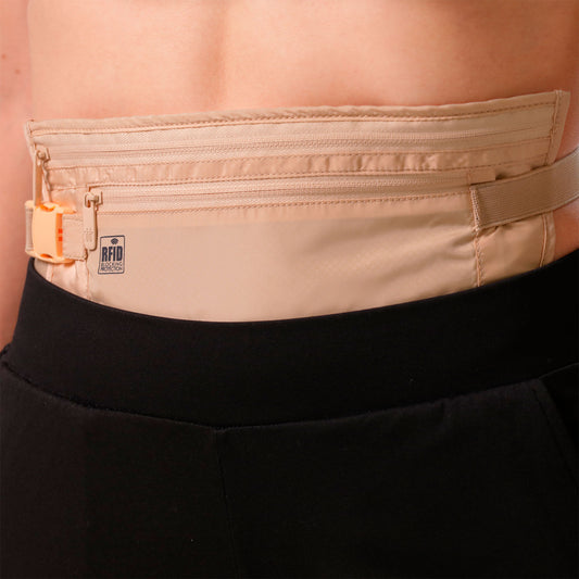 Canguro de viaje Security con RFID blocker Durazno