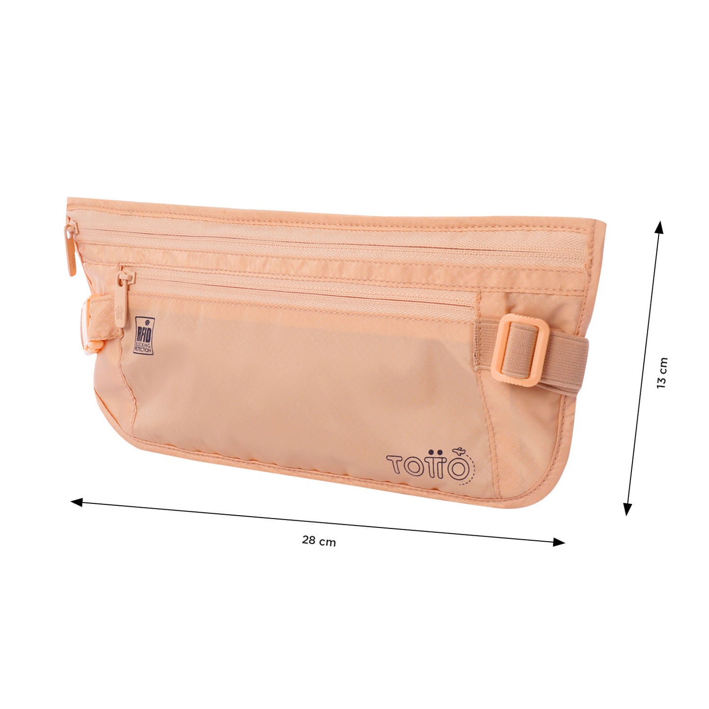 Canguro de viaje Security con RFID blocker Durazno