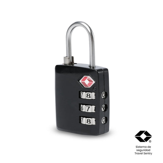 Candado de Seguridad para Maleta de Viaje Zeif Negro
