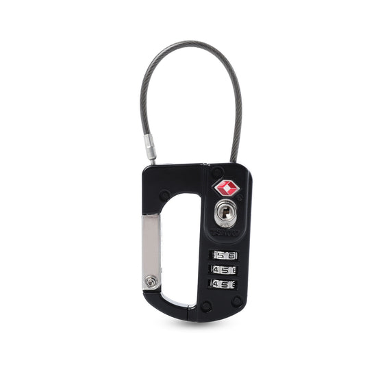Candado de Seguridad para Maleta de Viaje Treck Negro