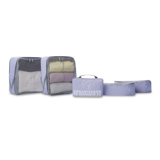 Organizador de Viaje Packing Cube X 5 Morado