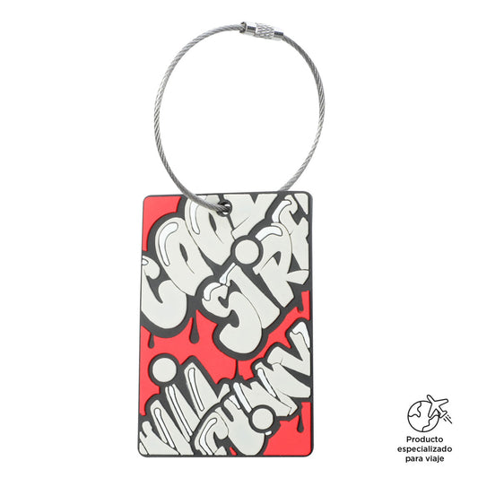 Etiqueta Identificador para Maleta de Viaje Travel Tag Roja