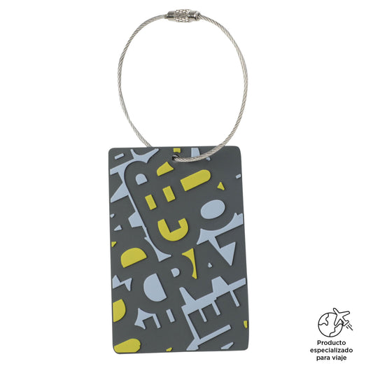 Identificador de maletas de viaje Travel Tag Gris