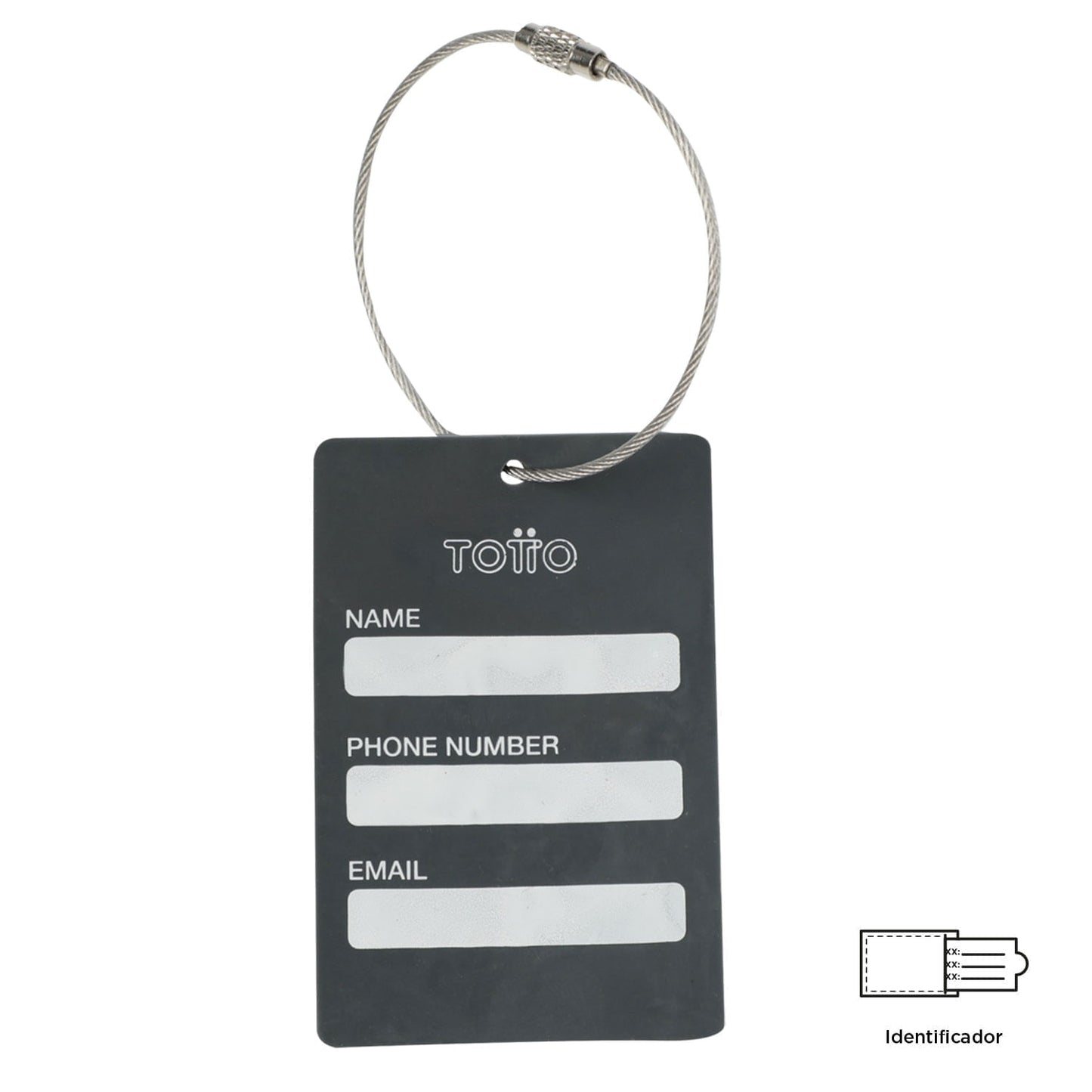 Identificador de maletas de viaje Travel Tag Gris