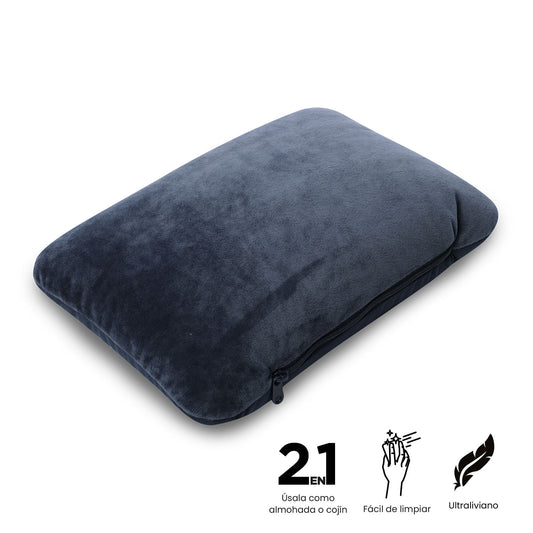 Almohada de Viaje 2 En 1 Cloud Azul