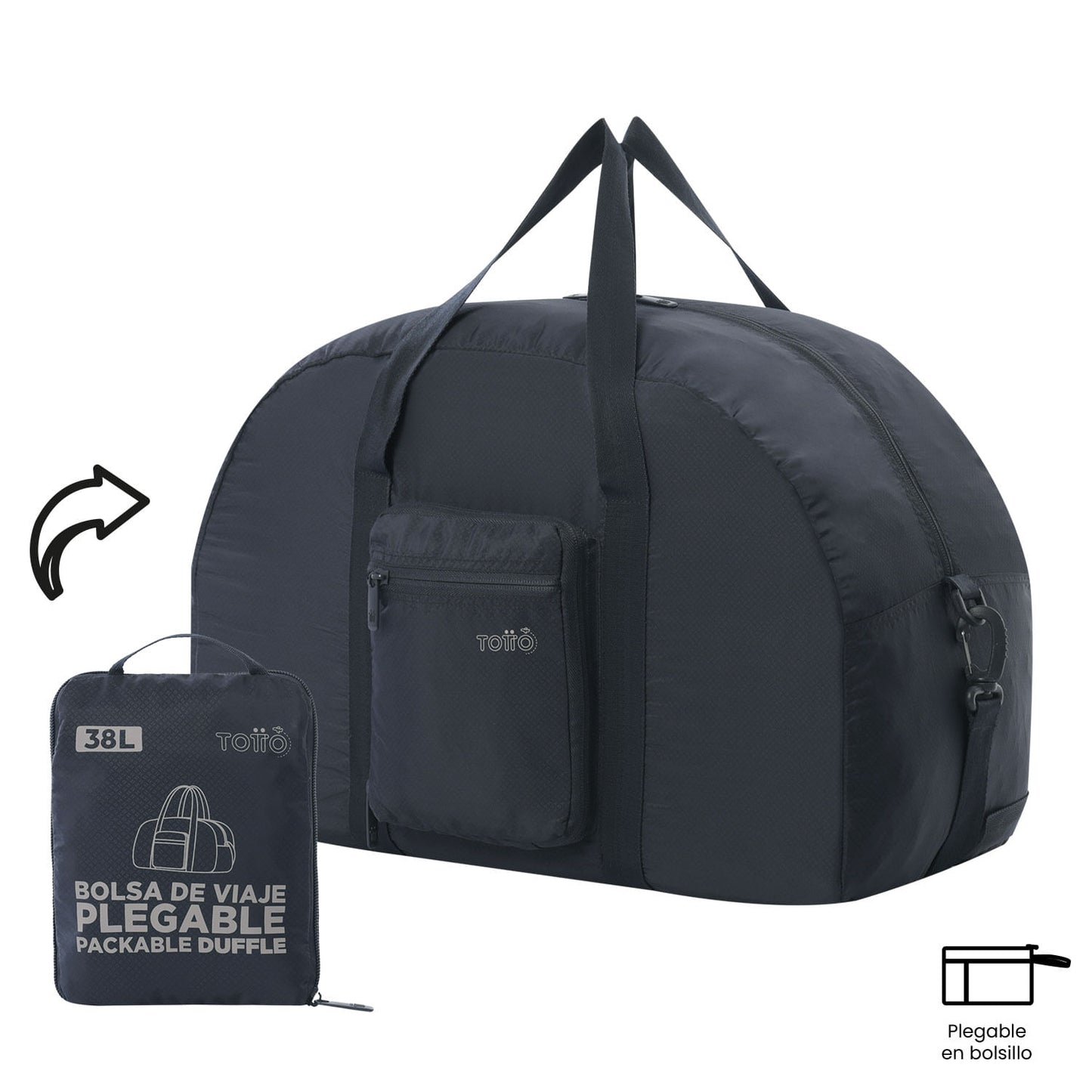 Tula Maleta Plegable Branel Liviana Grande Azul