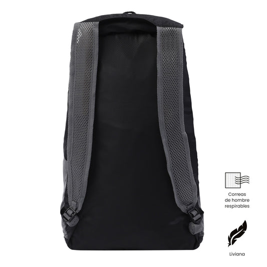 Morral Plegable Ligero Troker Mediano Negro