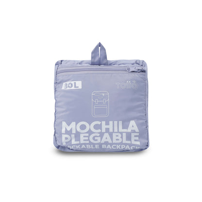 Mochila dobrável de viagem média Collapse 30, roxa