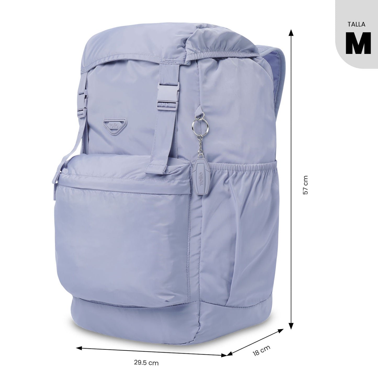 Mochila dobrável de viagem média Collapse 30, roxa